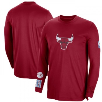 Men's Chicago Bulls Red 2022/23 City Edition Essential Expressive Long Sleeve T-Shirt Men's Chicago Bulls Red 2022/23 City Edition Essential Expressive Long Sleeve T-Shirt