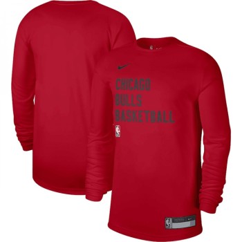 Men's Chicago Bulls Red 2023/24 Legend On-Court Practice Long Sleeve T-Shirt Men's Chicago Bulls Red 2023/24 Legend On-Court Practice Long Sleeve T-Shirt