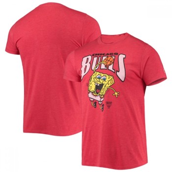 Men's Chicago Bulls Red Basketball T-Shirt Men's Chicago Bulls Red Basketball T-Shirt