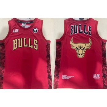 Men's Chicago Bulls Red Big Logo Stitched Basketball Jersey Men's Chicago Bulls Red Big Logo Stitched Basketball Jersey
