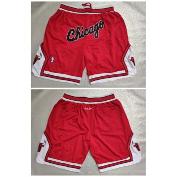 Men's Chicago Bulls Red Shorts (Run Small) Men's Chicago Bulls Red Shorts (Run Small)