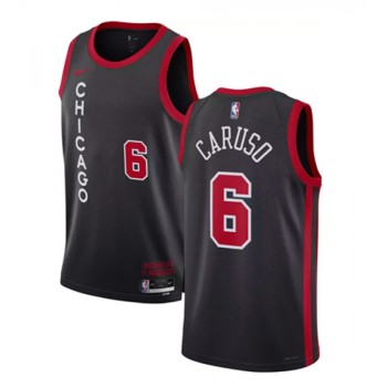 Men's Chicago Bulls #6 Alex Caruso Black 2023/24 City Edition Stitched Basketball Jersey Men's Chicago Bulls #6 Alex Caruso Black 2023/24 City Edition Stitched Basketball Jersey
