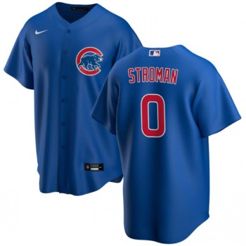 Men's Chicago Cubs #0 Marcus Stroman Blue Cool Base Stitched Baseball Jersey Men's Chicago Cubs #0 Marcus Stroman Blue Cool Base Stitched Baseball Jersey