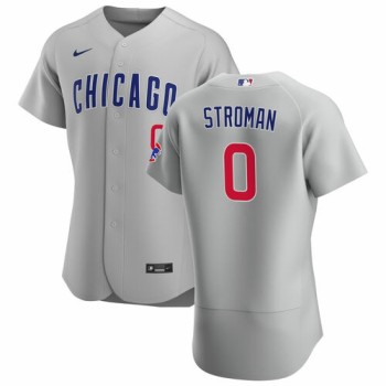 Men's Chicago Cubs #0 Marcus Stroman Grey Flex Base Stitched Jersey Men's Chicago Cubs #0 Marcus Stroman Grey Flex Base Stitched Jersey