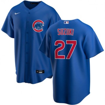 Youth Chicago Cubs #27 Seiya Suzuki Royal Cool Base Stitched Baseball Jersey Youth Chicago Cubs #27 Seiya Suzuki Royal Cool Base Stitched Baseball Jersey