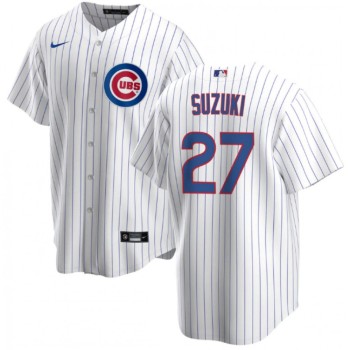Youth Chicago Cubs #27 Seiya Suzuki White Cool Base Stitched Baseball Jersey Youth Chicago Cubs #27 Seiya Suzuki White Cool Base Stitched Baseball Jersey