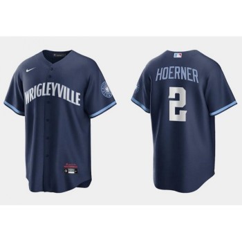 Youth Chicago Cubs #2 Nino Hoerner Navy City Connect Cool Base Stitched Baseball Jersey Youth Chicago Cubs #2 Nino Hoerner Navy City Connect Cool Base Stitched Baseball Jersey