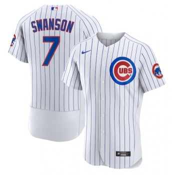 Youth Chicago Cubs #7 Dansby Swanson White Stitched Baseball Jersey Youth Chicago Cubs #7 Dansby Swanson White Stitched Baseball Jersey