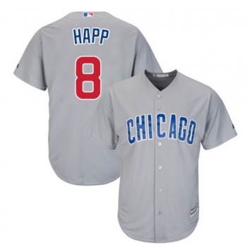 Youth Chicago Cubs #8 ian Happ Replica Grey Cool Base Stitched Jersey Youth Chicago Cubs #8 ian Happ Replica Grey Cool Base Stitched Jersey