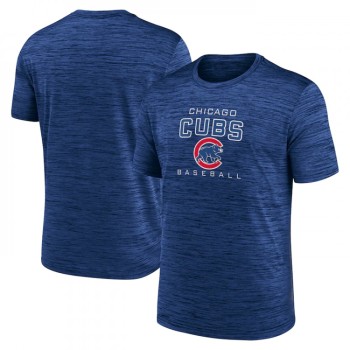 Men's Chicago Cubs Royal Velocity Practice Performance T-Shirt Men's Chicago Cubs Royal Velocity Practice Performance T-Shirt