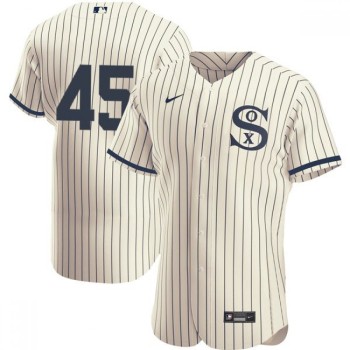 Men's Chicago White Sox #45 Michael Jordan 2021 Cream/Navy Field of Dreams Flex Base Stitched Jersey Men's Chicago White Sox #45 Michael Jordan 2021 Cream/Navy Field of Dreams Flex Base Stitched Jersey