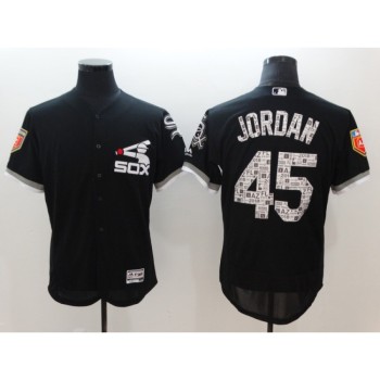 Men's Chicago White Sox #45 Michael Jordan Black 2018 Spring Training Flexbase Stitched MLB Jersey Men's Chicago White Sox #45 Michael Jordan Black 2018 Spring Training Flexbase Stitched MLB Jersey