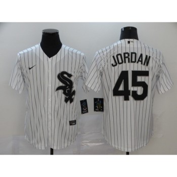 Men's Chicago White Sox #45 Michael Jordan White Cool Base Stitched MLB Jersey Men's Chicago White Sox #45 Michael Jordan White Cool Base Stitched MLB Jersey