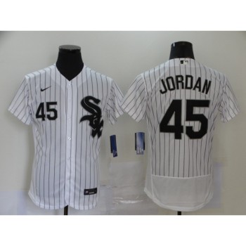 Men's Chicago White Sox #45 Michael Jordan White Flex Base Stitched Jersey Men's Chicago White Sox #45 Michael Jordan White Flex Base Stitched Jersey