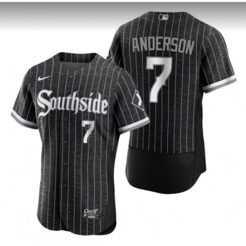 Men's Chicago White Sox #7 Tim Anderson City Connect Flex Base Stitched Jersey Men's Chicago White Sox #7 Tim Anderson City Connect Flex Base Stitched Jersey