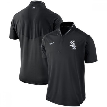 Men's Chicago White Sox Black Authentic Collection Elite Performance Polo Men's Chicago White Sox Black Authentic Collection Elite Performance Polo