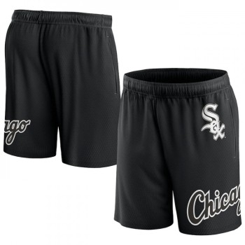 Men's Chicago White Sox Black Clincher Mesh Shorts Men's Chicago White Sox Black Clincher Mesh Shorts
