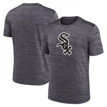 Men's Chicago White Sox Grey Team Logo Velocity Performance T-Shirt Men's Chicago White Sox Grey Team Logo Velocity Performance T-Shirt