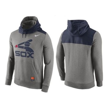 Men's Chicago White Sox Gray Cooperstown Collection Hybrid Pullover Hoodie