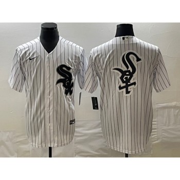 Men's Chicago White Sox White Team Big Logo Cool Base Stitched Jersey Men's Chicago White Sox White Team Big Logo Cool Base Stitched Jersey