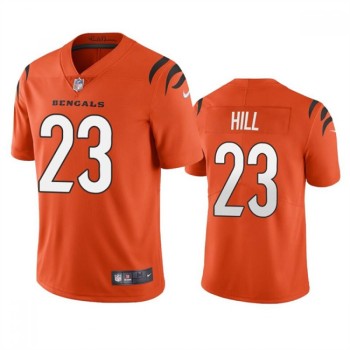 Men's Cincinnati Bengals #23 Daxton Hill Orange Vapor Untouchable Limited Stitched Jersey Men's Cincinnati Bengals #23 Daxton Hill Orange Vapor Untouchable Limited Stitched Jersey