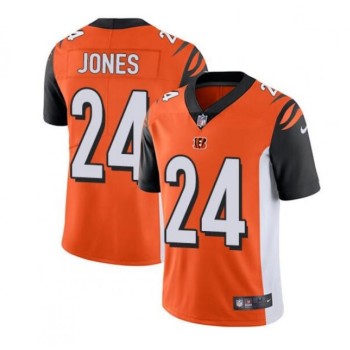 Men's Cincinnati Bengals #24 Adam Jones Orange Vapor Untouchable Limited Stitched Jersey Men's Cincinnati Bengals #24 Adam Jones Orange Vapor Untouchable Limited Stitched Jersey