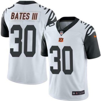 Men's Cincinnati Bengals #30 Jessie Bates III White Vapor Untouchable Limited Stitched Jersey Men's Cincinnati Bengals #30 Jessie Bates III White Vapor Untouchable Limited Stitched Jersey