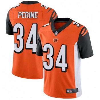 Men's Cincinnati Bengals #34 Samaje Perine Orange Vapor Untouchable Limited Stitched Jersey Men's Cincinnati Bengals #34 Samaje Perine Orange Vapor Untouchable Limited Stitched Jersey