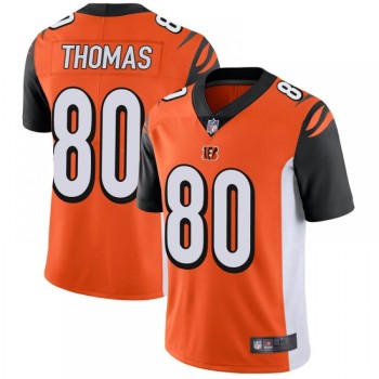 Men's Cincinnati Bengals #80 Mike Thomas Orange Vapor Untouchable Limited Stitched Jersey Men's Cincinnati Bengals #80 Mike Thomas Orange Vapor Untouchable Limited Stitched Jersey