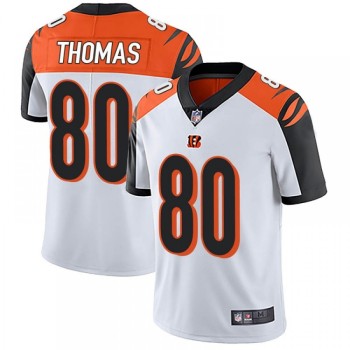 Men's Cincinnati Bengals #80 Mike Thomas White Vapor Untouchable Limited Stitched Jersey Men's Cincinnati Bengals #80 Mike Thomas White Vapor Untouchable Limited Stitched Jersey