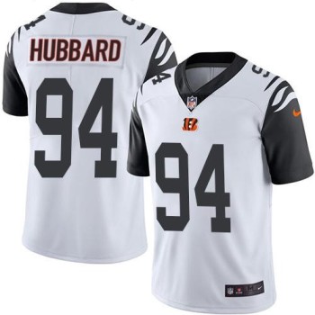 Men's Cincinnati Bengals #94 Sam Hubbard White Color Rush Stitched Jersey Men's Cincinnati Bengals #94 Sam Hubbard White Color Rush Stitched Jersey