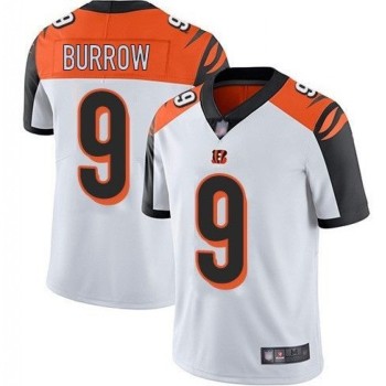 Men's Cincinnati Bengals #9 Joe Burrow White Vapor Untouchable Limited Stitched NFL Jersey Men's Cincinnati Bengals #9 Joe Burrow White Vapor Untouchable Limited Stitched NFL Jersey