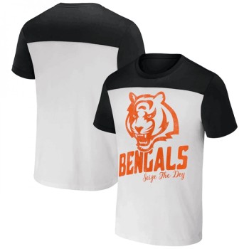 Men's Cincinnati Bengals Cream/Black x Darius Rucker Collection Colorblocked T-Shirt Men's Cincinnati Bengals Cream/Black x Darius Rucker Collection Colorblocked T-Shirt