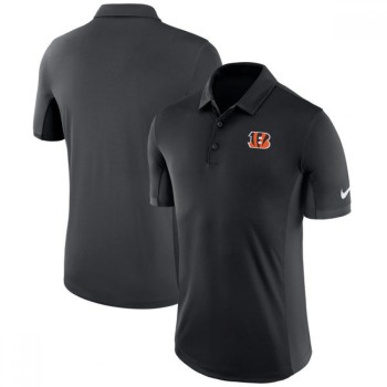 Men's Cincinnati Bengals Black Evergreen Polo Men's Cincinnati Bengals Black Evergreen Polo