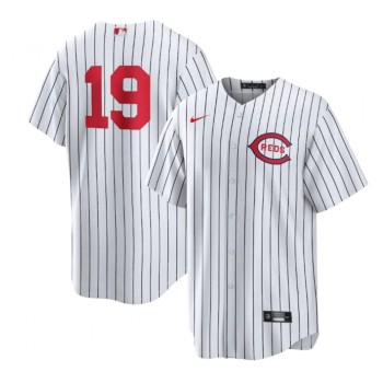 Men's Cincinnati Reds #19 Joey Votto 2022 White Field of Dreams Stitched Baseball Jersey Men's Cincinnati Reds #19 Joey Votto 2022 White Field of Dreams Stitched Baseball Jersey