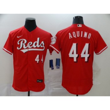 Men's Cincinnati Reds #44 Aristides Aquino Red Flex Base Stitched MLB Jersey Men's Cincinnati Reds #44 Aristides Aquino Red Flex Base Stitched MLB Jersey