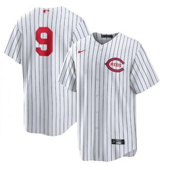 Men's Cincinnati Reds #9 Mike Moustakas 2022 White Field of Dreams Stitched Baseball Jersey Men's Cincinnati Reds #9 Mike Moustakas 2022 White Field of Dreams Stitched Baseball Jersey