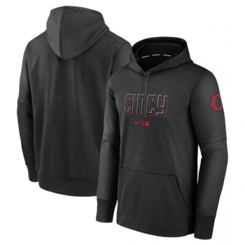Men's Cincinnati Reds Black 2023 City Connect Hoodie Men's Cincinnati Reds Black 2023 City Connect Hoodie