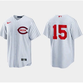 Men's Cincinnati Reds White #15 Nick Senzel Field of Dreams Cool Base Stitched Baseball Jersey Men's Cincinnati Reds White #15 Nick Senzel Field of Dreams Cool Base Stitched Baseball Jersey