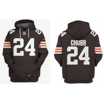 Men's Cleveland Browns #24 Nick Chubb NFL Hoodie Men's Cleveland Browns #24 Nick Chubb NFL Hoodie