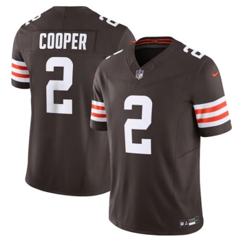 Men's Cleveland Browns #2 Amari Cooper Brown 2023 F.U.S.E. Vapor Untouchable Limited Stitched Jersey Men's Cleveland Browns #2 Amari Cooper Brown 2023 F.U.S.E. Vapor Untouchable Limited Stitched Jersey