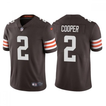 Men's Cleveland Browns #2 Amari Cooper Brown Vapor Untouchable Limited Stitched Jersey Men's Cleveland Browns #2 Amari Cooper Brown Vapor Untouchable Limited Stitched Jersey