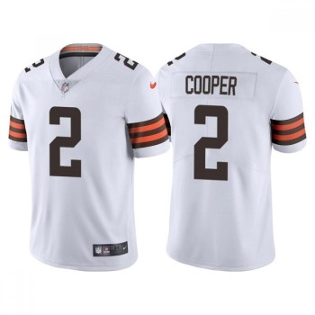 Men's Cleveland Browns #2 Amari Cooper White Vapor Untouchable Limited Stitched Jersey Men's Cleveland Browns #2 Amari Cooper White Vapor Untouchable Limited Stitched Jersey