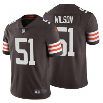 Men's Cleveland Browns #51 Mack Wilson 2020 New Brown Vapor Untouchable Limited Stitched Jersey Men's Cleveland Browns #51 Mack Wilson 2020 New Brown Vapor Untouchable Limited Stitched Jersey