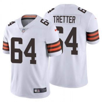 Men's Cleveland Browns #64 JC Tretter New White Vapor Untouchable Limited Stitched Jersey Men's Cleveland Browns #64 JC Tretter New White Vapor Untouchable Limited Stitched Jersey