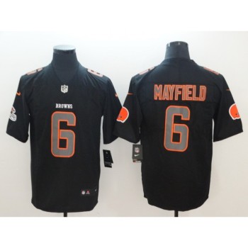 Men's Cleveland Browns #6 Baker Mayfield 2018 Black Impact Limited Stitched NFL Jersey Men's Cleveland Browns #6 Baker Mayfield 2018 Black Impact Limited Stitched NFL Jersey