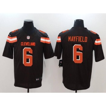 Men's Cleveland Browns #6 Baker Mayfield Brown 2018 NFL Draft Vapor Untouchable Limited Stitched Jersey Men's Cleveland Browns #6 Baker Mayfield Brown 2018 NFL Draft Vapor Untouchable Limited Stitched Jersey