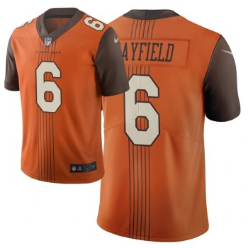 Men's Cleveland Browns #6 Baker Mayfield Orange 2019 City Edition Limited Stitched NFL Jersey Men's Cleveland Browns #6 Baker Mayfield Orange 2019 City Edition Limited Stitched NFL Jersey