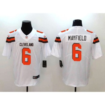 Men's Cleveland Browns #6 Baker Mayfield White 2018 NFL Draft Vapor Untouchable Limited Stitched Jersey Men's Cleveland Browns #6 Baker Mayfield White 2018 NFL Draft Vapor Untouchable Limited Stitched Jersey