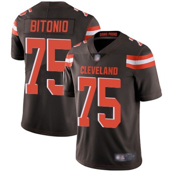 Men's Cleveland Browns #75 Joel Bitonio Brown Vapor Untouchable Limited Stitched NFL Jersey Men's Cleveland Browns #75 Joel Bitonio Brown Vapor Untouchable Limited Stitched NFL Jersey